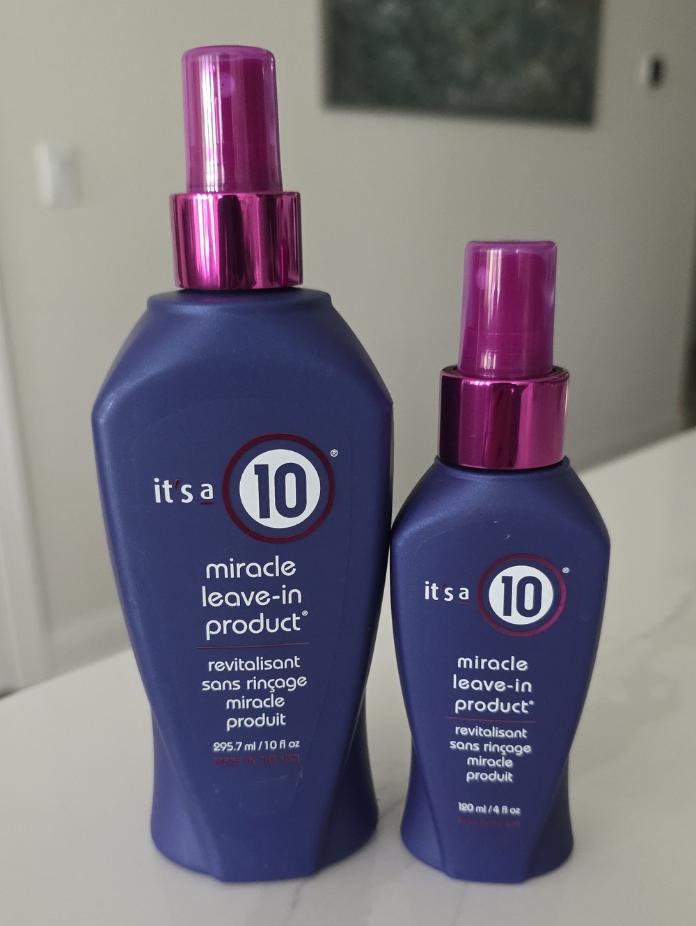It's a 10 Miracle Leave-In Product - Purple Bottle with Pink Cap